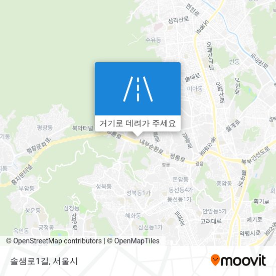 솔샘로1길 지도