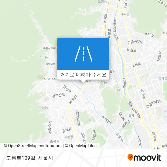 도봉로109길 지도