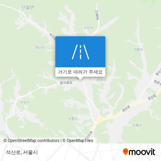 석산로 지도