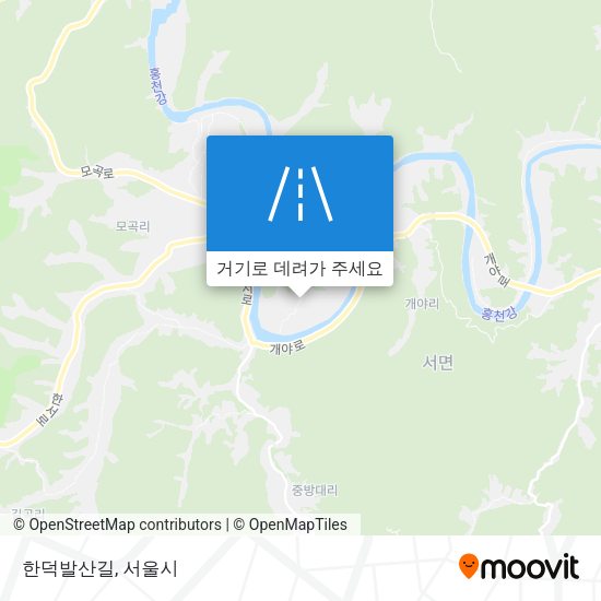 한덕발산길 지도