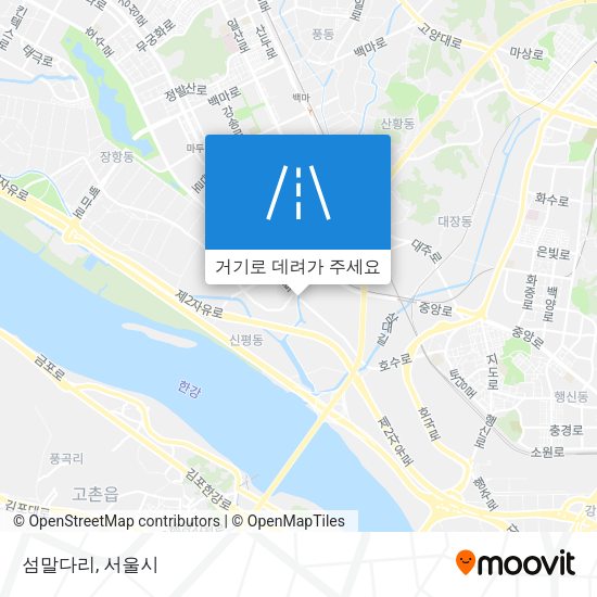 섬말다리 지도