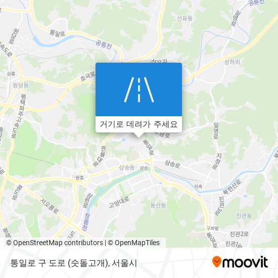 통일로 구 도로 (숫돌고개) 지도