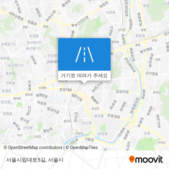 서울시립대로5길 지도