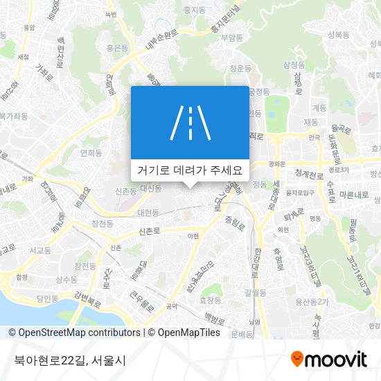 북아현로22길 지도