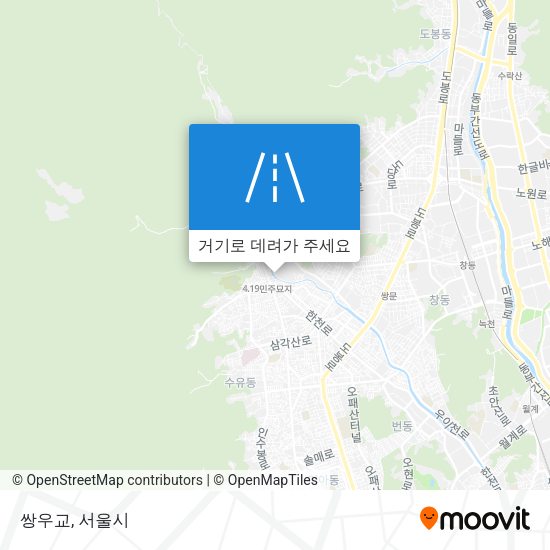 쌍우교 지도