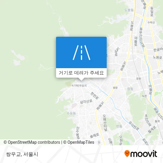 쌍우교 지도