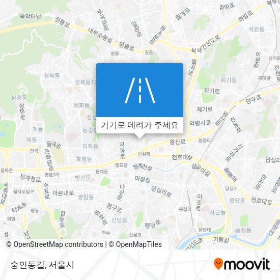 숭인동길 지도