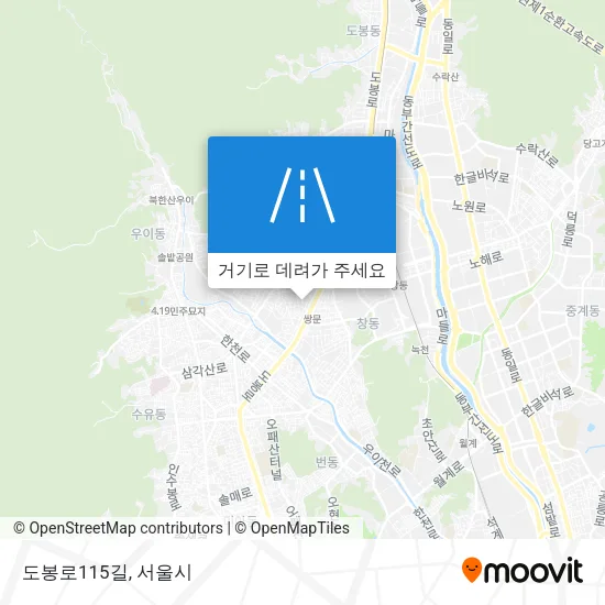 도봉로115길 지도