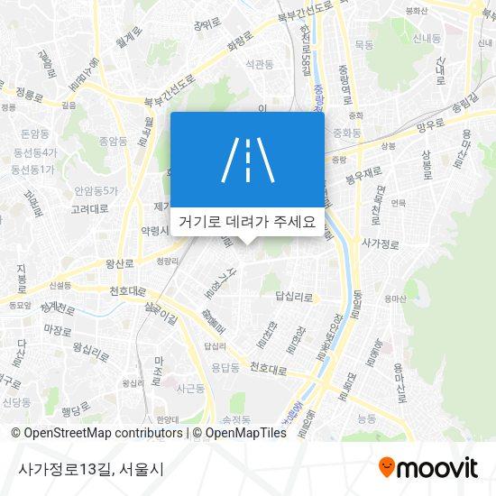사가정로13길 지도
