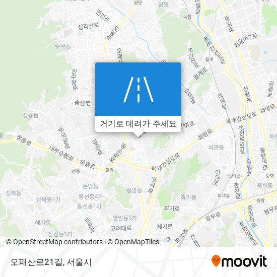 오패산로21길 지도