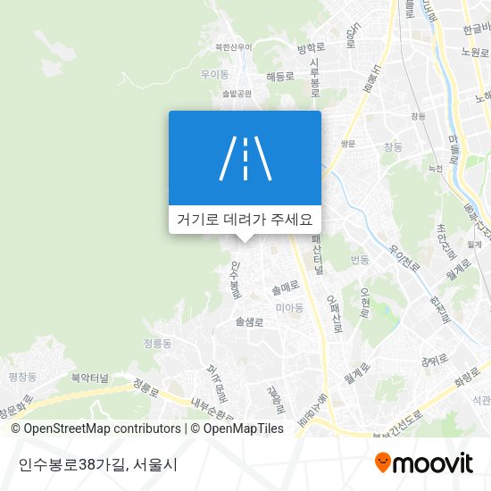 인수봉로38가길 지도