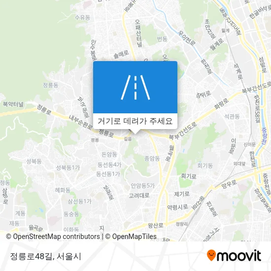 정릉로48길 지도