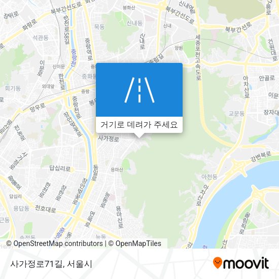 사가정로71길 지도