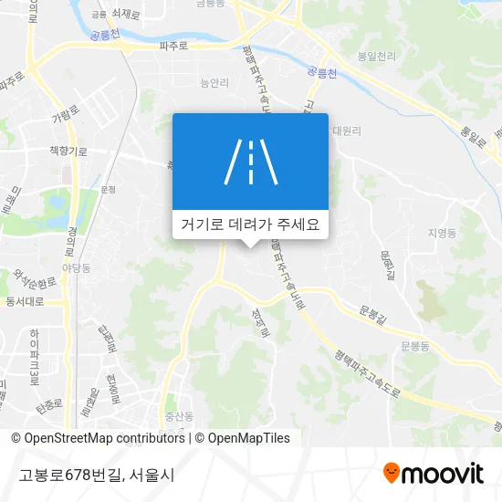 고봉로678번길 지도