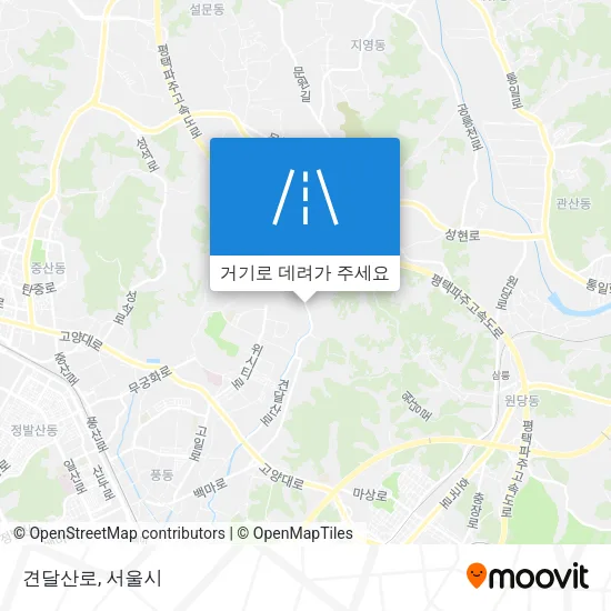 견달산로 지도