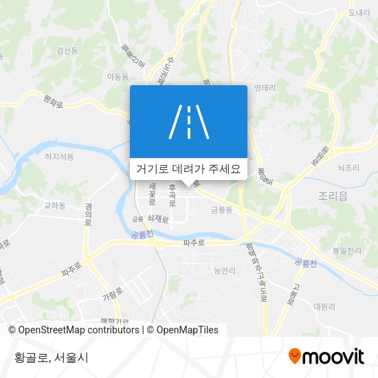 황골로 지도