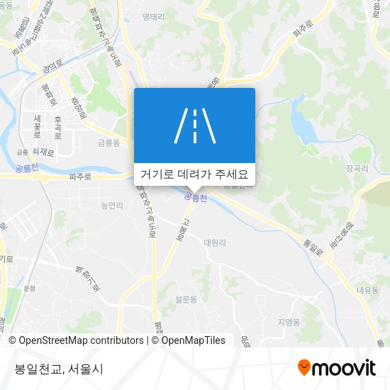 봉일천교 지도