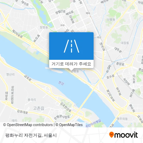 평화누리 자전거길 지도