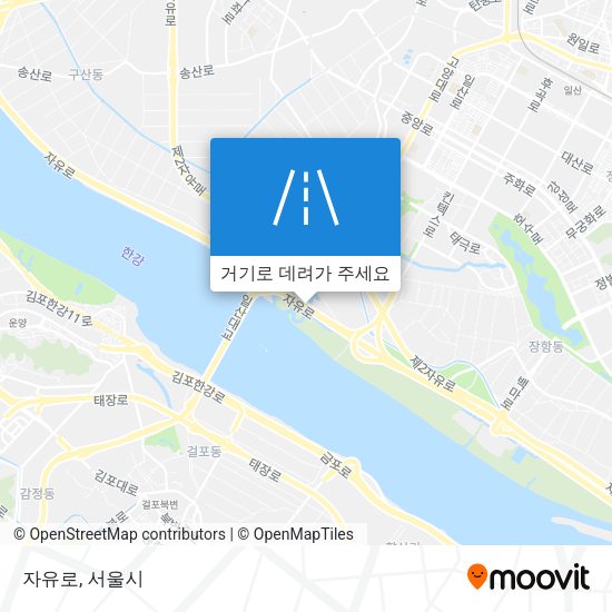 자유로 지도