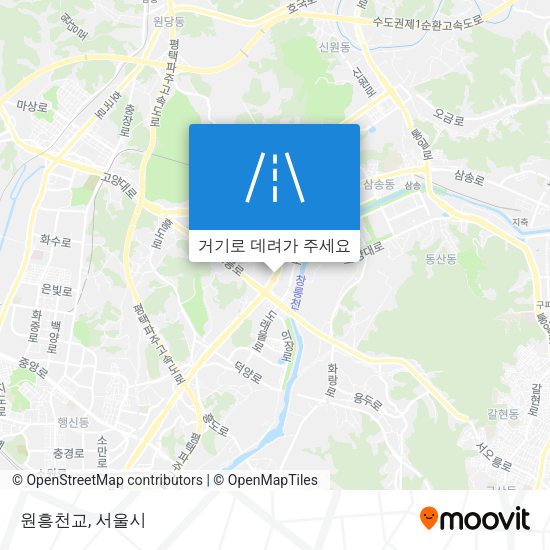 원흥천교 지도