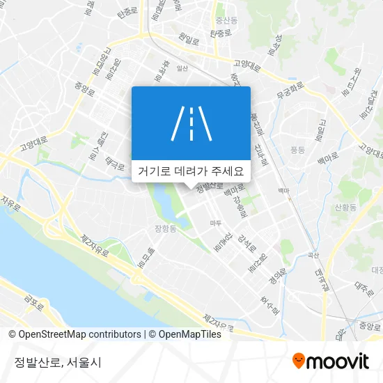 정발산로 지도