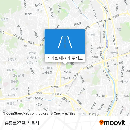 홍릉로27길 지도