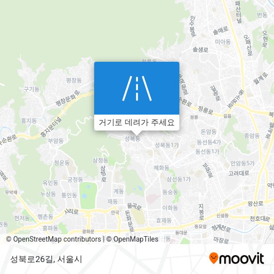 성북로26길 지도