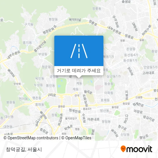 창덕궁길 지도