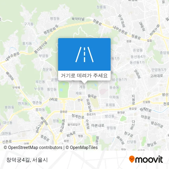 창덕궁4길 지도