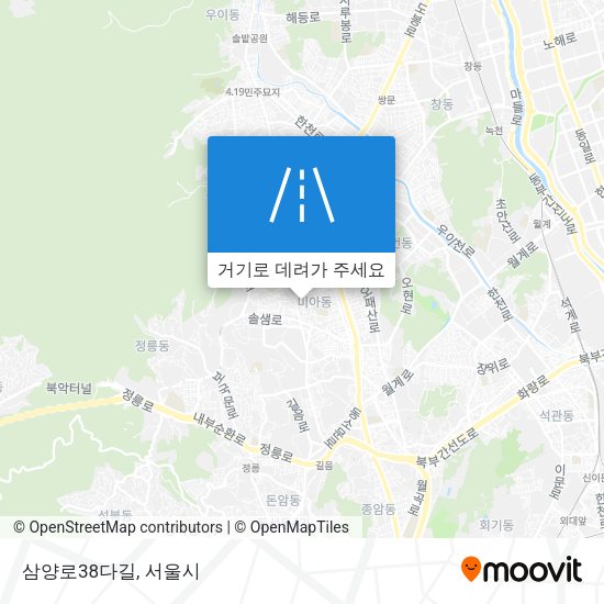 삼양로38다길 지도