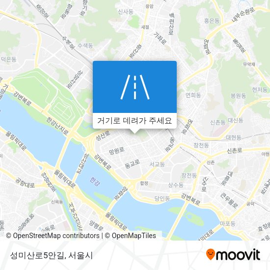 성미산로5안길 지도