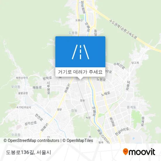 도봉로136길 지도