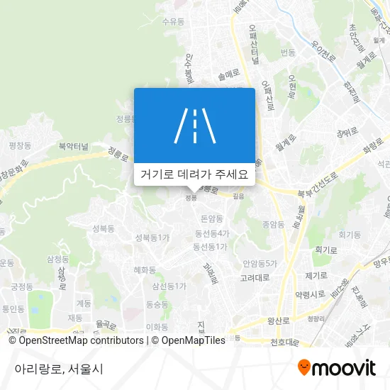 아리랑로 지도