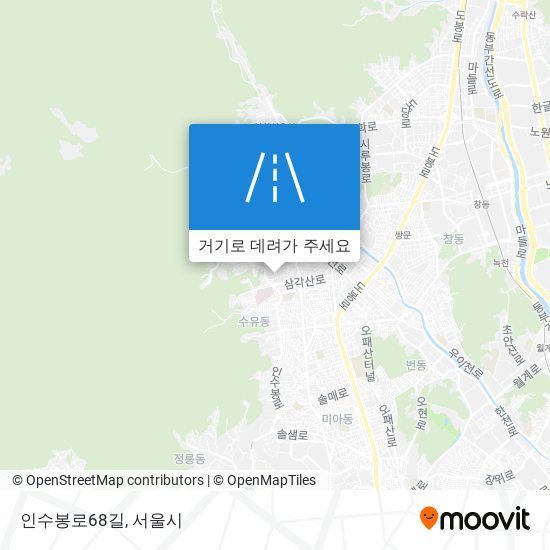 인수봉로68길 지도