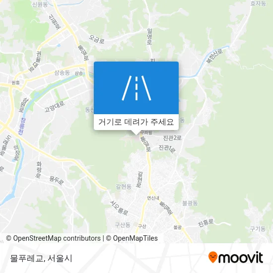 물푸레교 지도