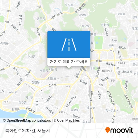 북아현로22마길 지도