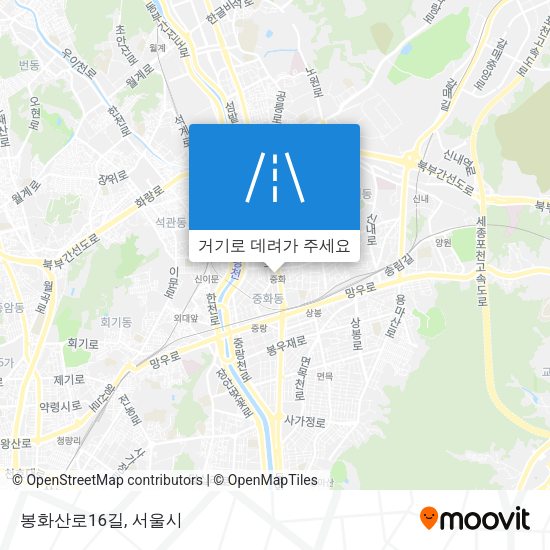 봉화산로16길 지도