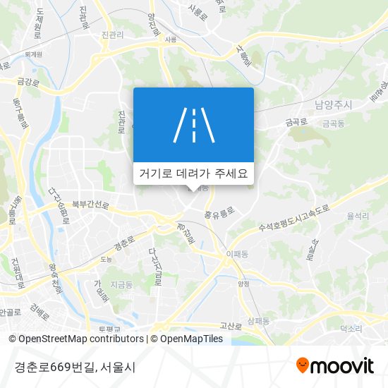 경춘로669번길 지도