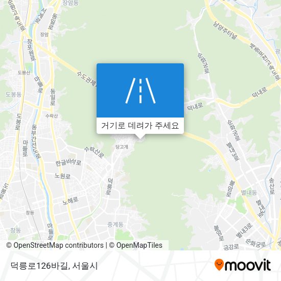 덕릉로126바길 지도