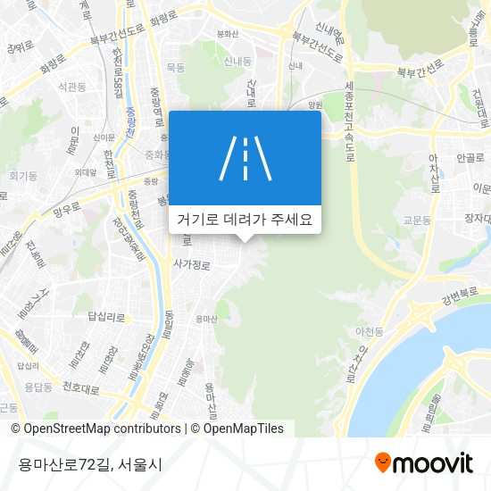 용마산로72길 지도