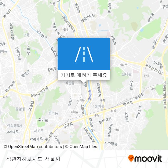 석관지하보차도 지도