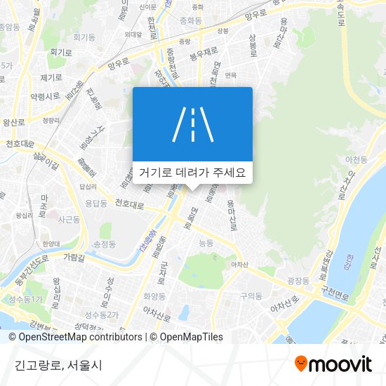 긴고랑로 지도