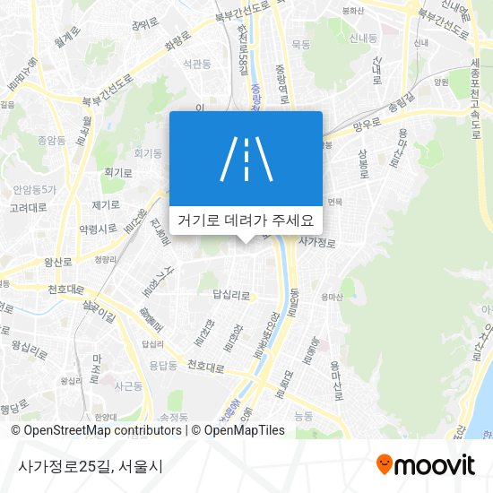 사가정로25길 지도
