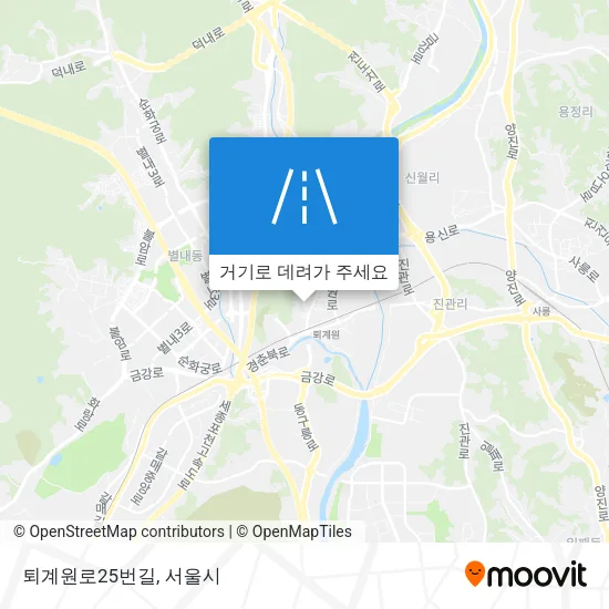 퇴계원로25번길 지도