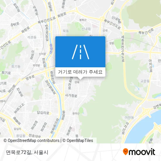 면목로72길 지도