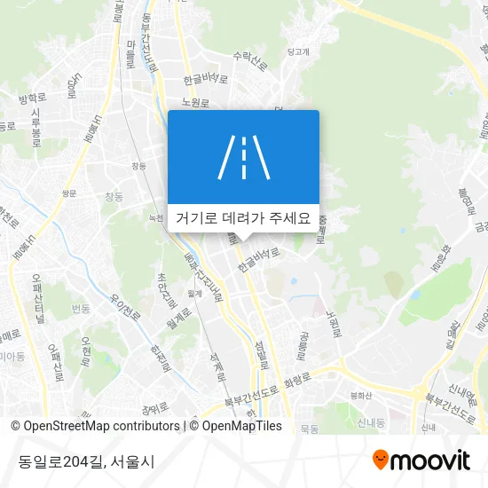 동일로204길 지도