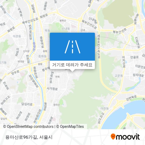 용마산로96가길 지도