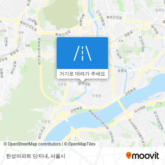 한성아파트 단지내 지도