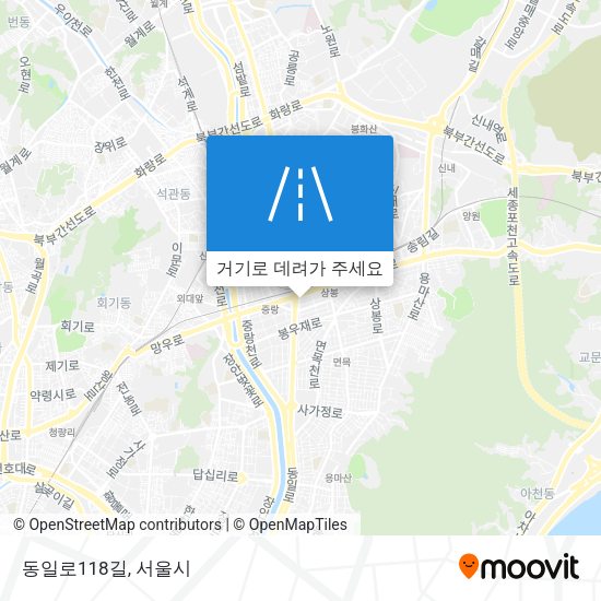 동일로118길 지도