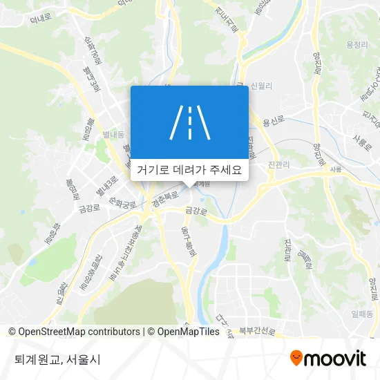 퇴계원교 지도